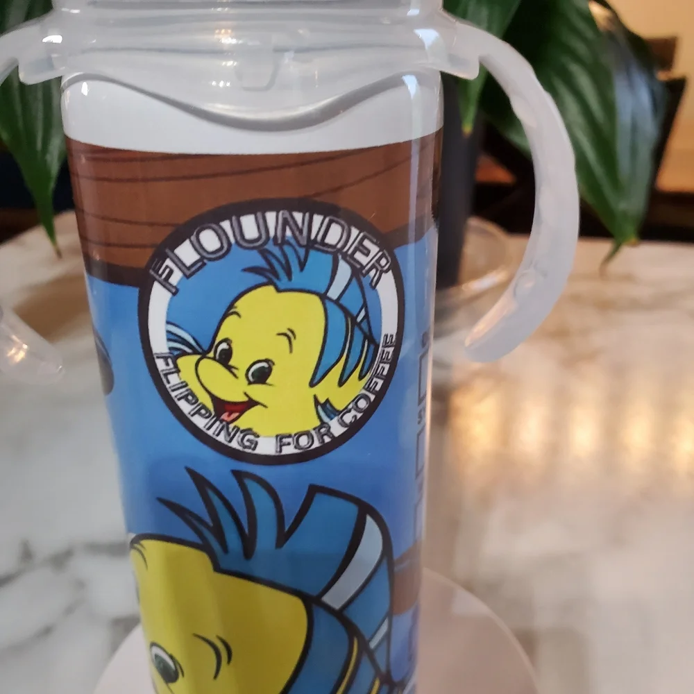 Flounder Flipping for Coffee 8oz Baby Bottle